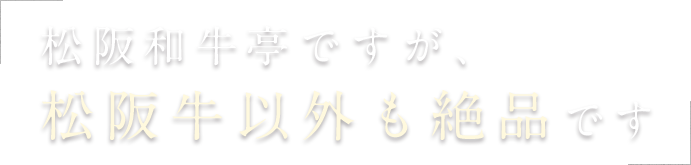 松阪和牛亭ですが