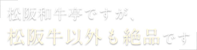 松阪和牛亭ですが